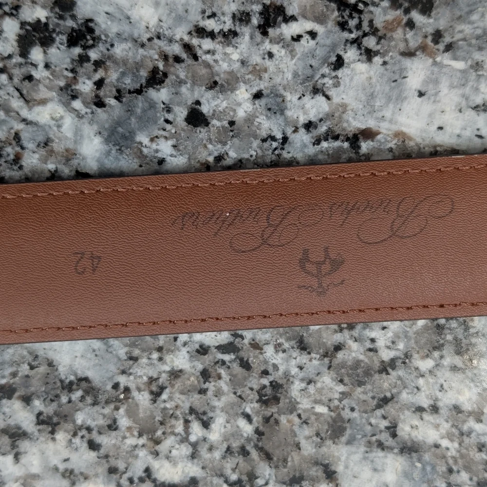 ✨ Brooks Brothers Made in Italy Leather Belt | Black | Luxury Classic Dress Belt
